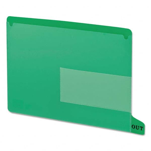 SMEAD - File Folders, Expansion Folders & Hanging Files Folder/File Type: File Guide w/Pockets Color: Green - Makers Industrial Supply