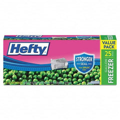 Hefty - Reclosable Food & Sandwich Bags Volume Capacity: 1 Gal. Width (Inch): 10.560 - Makers Industrial Supply