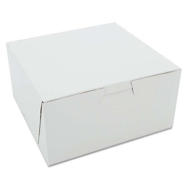 SCT - Non-Window Bakery Boxes, 6 x 6 x 3, White, 250/Carton - Makers Industrial Supply