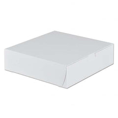 SCT - Tuck-Top Bakery Boxes, 9w x 9d x 2 1/2h, White, 250/Carton - Makers Industrial Supply