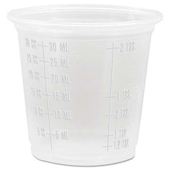 DART - Conex Complements Graduated Plastic Portion Cups, 1.25 oz, Translucent, 2500/CT - Makers Industrial Supply