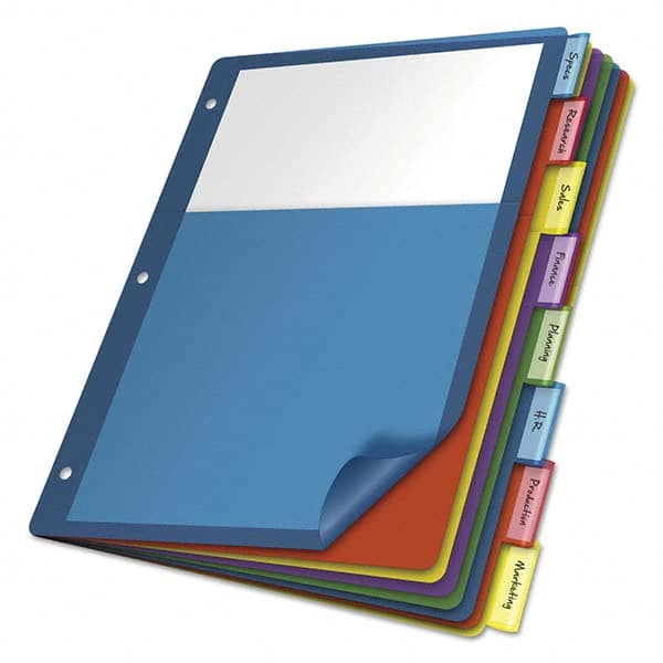 Cardinal - Tabs, Indexes & Dividers Indexes & Divider Type: Customizable Size: 11 x 8-1/2 - Makers Industrial Supply