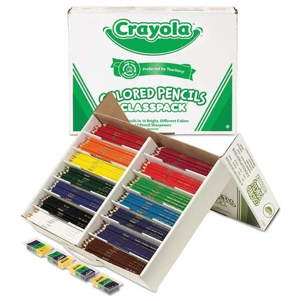 Crayola - Pens & Pencils Type: Colored Pencil Color: Assorted - Makers Industrial Supply