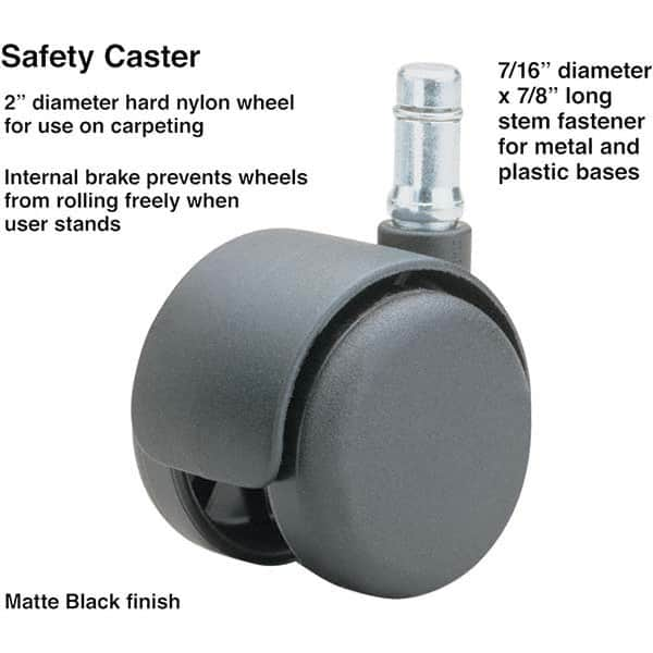 Master Caster - Cushions, Casters & Chair Accessories Type: Caster Set For Use With: Office and Home Furniture - Makers Industrial Supply