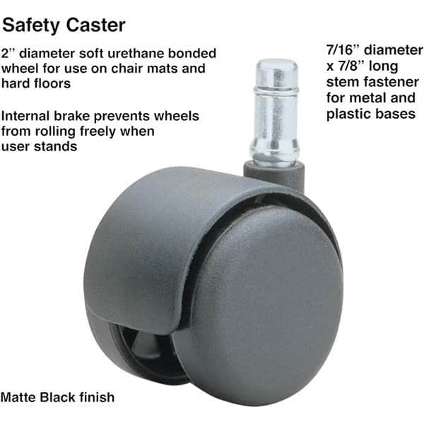 Master Caster - Cushions, Casters & Chair Accessories Type: Caster Set For Use With: Office and Home Furniture - Makers Industrial Supply