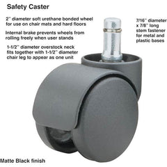 Master Caster - Cushions, Casters & Chair Accessories Type: Caster Set For Use With: Office and Home Furniture - Makers Industrial Supply