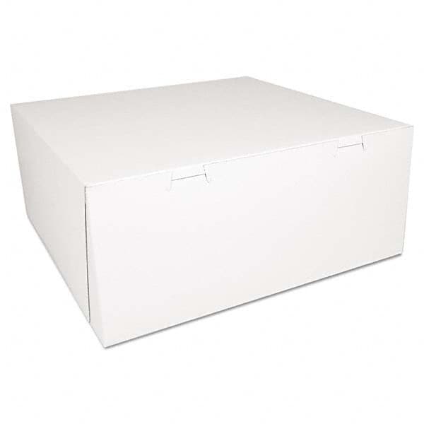 SCT - Bakery Boxes, White, Paperboard,14 x 14 x 6, 50/Carton - Makers Industrial Supply