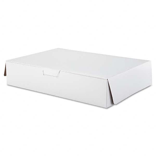 SCT - Tuck-Top Bakery Boxes, 19w x 14d x 4h, White, 50/Carton - Makers Industrial Supply