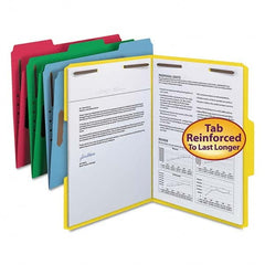 SMEAD - File Folders, Expansion Folders & Hanging Files Folder/File Type: File Folders with Top Tab Fastener Color: Multi-Color - Makers Industrial Supply