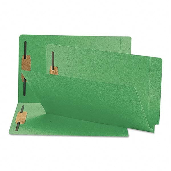 SMEAD - File Folders, Expansion Folders & Hanging Files Folder/File Type: File Folders with End Tab Color: Green - Makers Industrial Supply