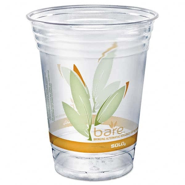 DART - Bare Eco-Forward RPET Cold Cups, 16-18 oz, Clear, 50/Pack - Makers Industrial Supply