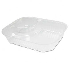 DART - ClearPac Large Nacho Tray, 2-Compartments, Clear, 500/Ctn - Makers Industrial Supply