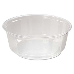 Fabri-Kal - Microwavable Deli Containers, 8 oz, Clear, 500/Carton - Makers Industrial Supply