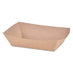 SCT - Paper Food Baskets, Brown Kraft, 2 lb Capacity, 1000/Carton - Makers Industrial Supply