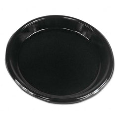 Boardwalk - Hi-Impact Plastic Dinnerware, Plate, 10" Diam, Black, 500/Carton - Makers Industrial Supply