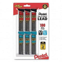 Pentel - Pens & Pencils Type: Mechanical Pencil Refill Color: Black - Makers Industrial Supply