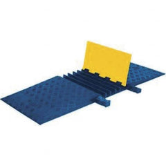 Checkers - On Floor Cable Covers Cover Material: Polyurethane Number of Channels: 5 - Makers Industrial Supply