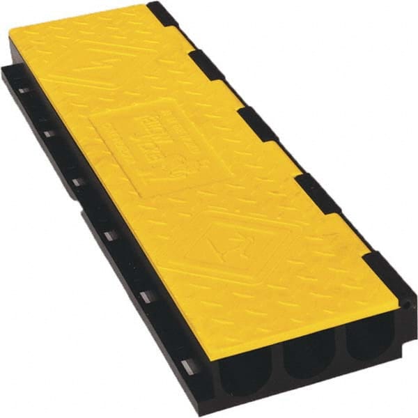 Checkers - On Floor Cable Covers Cover Material: Polyurethane Number of Channels: 3 - Makers Industrial Supply