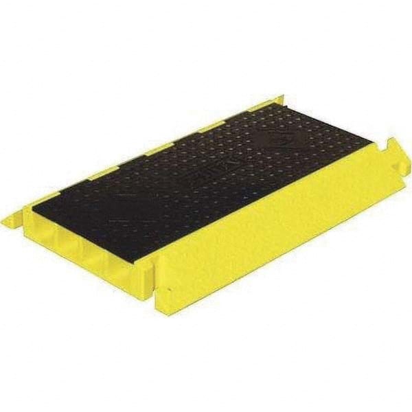 Checkers - On Floor Cable Covers Cover Material: Polyurethane Number of Channels: 4 - Makers Industrial Supply