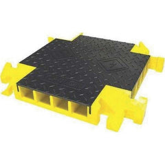 Checkers - On Floor Cable Covers Cover Material: Polyurethane Number of Channels: 4 - Makers Industrial Supply