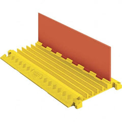 Checkers - On Floor Cable Covers Cover Material: Polyurethane Number of Channels: 5 - Makers Industrial Supply