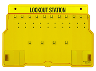 Padllock Wall Station - 15-1/2 x 22 x 1-3/4''-Unfilled; Base & Cover - Makers Industrial Supply