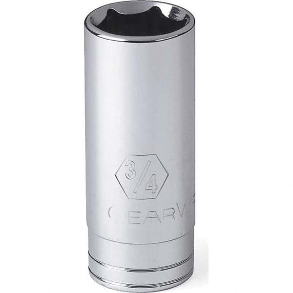 Deep Hand Socket: 1/2″ Drive, 13/16″ Socket, 6-Point Polished