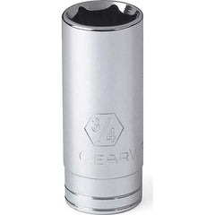 Deep Hand Socket: 1-1/2″ Socket, 6-Point Polished