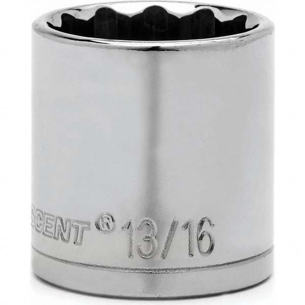 Crescent - Hand Sockets Drive Size (Inch): 1/2 Size (Inch): 7/16 - Makers Industrial Supply