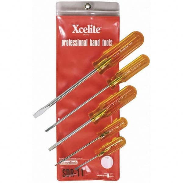 Xcelite - Screwdriver Sets Screwdriver Types Included: Slotted Number of Pieces: 5 - Makers Industrial Supply