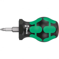 Wera - Phillips Screwdrivers Tool Type: Stubby Phillips Handle Style/Material: Ergonomic - Makers Industrial Supply