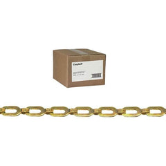 Campbell - Weldless Chain; Type: Plumber's Safety Chain ; Load Capacity (Lb.): 23 ; Trade Size: #2/0 ; Chain Diameter (Decimal Inch): 0.0200 ; Finish/Coating: Bright ; PSC Code: 4010 - Exact Industrial Supply