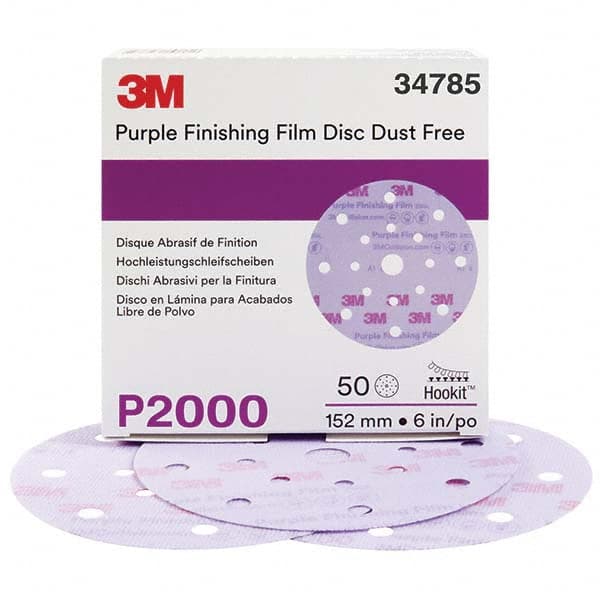 3M - Hook & Loop Discs Abrasive Type: Film Disc Disc Diameter (Inch): 6 - Makers Industrial Supply