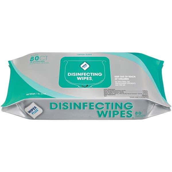 Tri-Chem - Pack of (12), 80 ct, 7 x 8 Disinfecting Wipes - Makers Industrial Supply