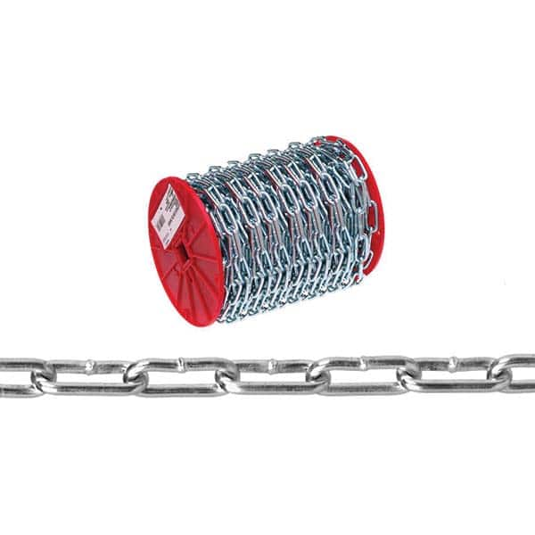 Campbell - Weldless Chain Type: Straight Link Coil Chain Load Capacity (Lb.): 520.000 - Makers Industrial Supply