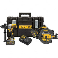 DeWALT - Cordless Tool Combination Kits Voltage: 60 Tools: Hammer Drill; 7-1/4" Circular Saw - Makers Industrial Supply