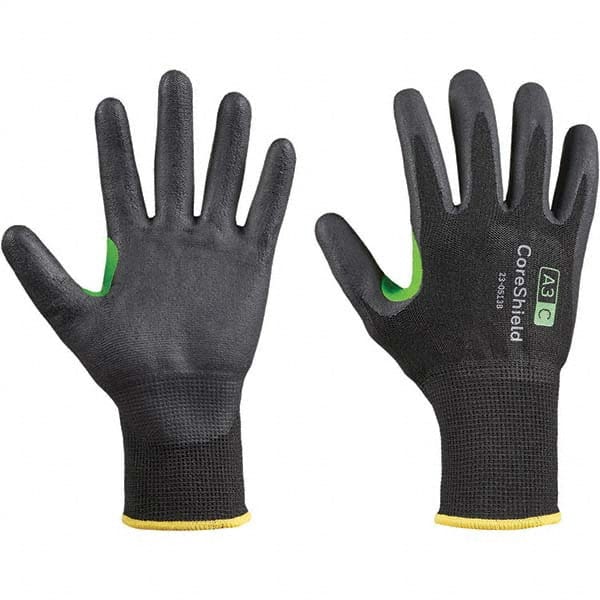 Honeywell - Size M (8), ANSI Cut Lvl A3, Puncture Lvl 1, Abrasion Lvl 6, Nitrile Coated Cut Resistant Gloves - Makers Industrial Supply