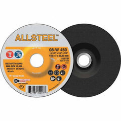 WALTER Surface Technologies - Depressed-Center Wheels Wheel Diameter (Inch): 4-1/2 Wheel Thickness (Inch): 1/4 - Makers Industrial Supply