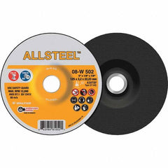 WALTER Surface Technologies - Depressed-Center Wheels Wheel Diameter (Inch): 5 Wheel Thickness (Inch): 1/8 - Makers Industrial Supply