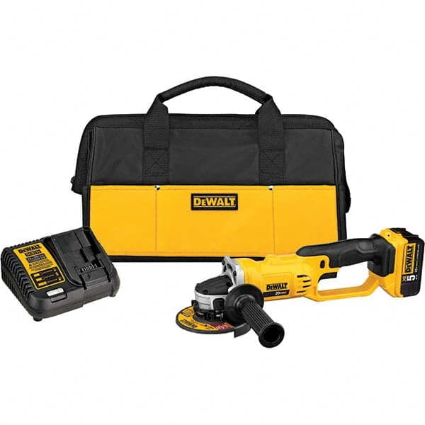 DeWALT - Angle & Disc Grinders Type of Power: Cordless Wheel Diameter (Inch): 4-1/2 - Makers Industrial Supply