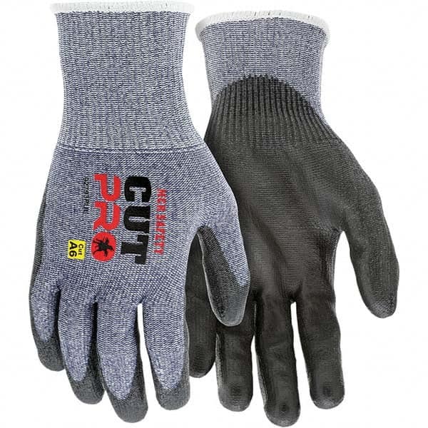 MCR Safety - Size 2XL, ANSI Cut Lvl A6, Puncture Lvl 4, Abrasion Lvl 4, Polyurethane Coated Cut & Puncture Resistant Gloves - Makers Industrial Supply