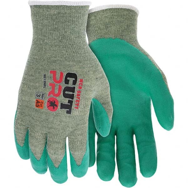 MCR Safety - Size S, ANSI Cut Lvl A5, Abrasion Lvl 3, Foam Nitrile Coated Cut Resistant Gloves - Makers Industrial Supply