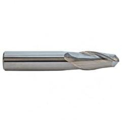 3/16 TuffCut GP Standard Length 2 Fl Ball Nose TiN Coated Center Cutting End Mill - Makers Industrial Supply