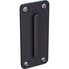 Trafford Industrial - Barrier Parts & Accessories Type: Wall Plate Color: Black - Makers Industrial Supply