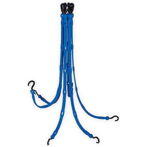 The Perfect Bungee - Stretch Tie Downs Type: FlexWeb Tie Down End Type: Molded in Hook & Safety Clasp; Molded Nylon Hook End; Overmolded Nylon Hook End - Makers Industrial Supply