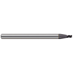 Harvey Tool - Corner Radius & Corner Chamfer End Mills; Mill Diameter (mm): 0.50 ; Mill Diameter (Decimal Inch): 0.0200 ; End Type: Corner Radius ; Corner Radius (mm): 0.10 ; Corner Radius (Decimal Inch): 0.0040 ; Number of Flutes: 3 - Exact Industrial Supply