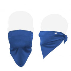 Badger Sport - 100 Pack, Size Universal Royal Blue Bandana Design Washable Face Mask - Makers Industrial Supply