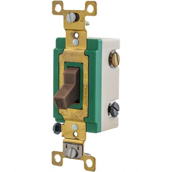 Bryant Electric - Wall & Dimmer Light Switches Switch Type: Three Way Switch Operation: Toggle - Makers Industrial Supply