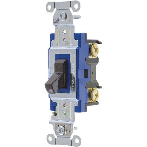 Bryant Electric - Wall & Dimmer Light Switches Switch Type: Three Way Switch Operation: Toggle - Makers Industrial Supply