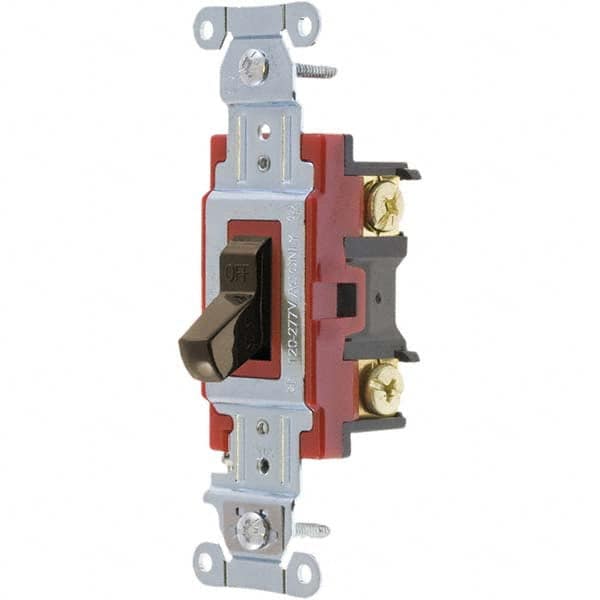 Bryant Electric - Wall & Dimmer Light Switches Switch Type: Four Way Switch Operation: Toggle - Makers Industrial Supply